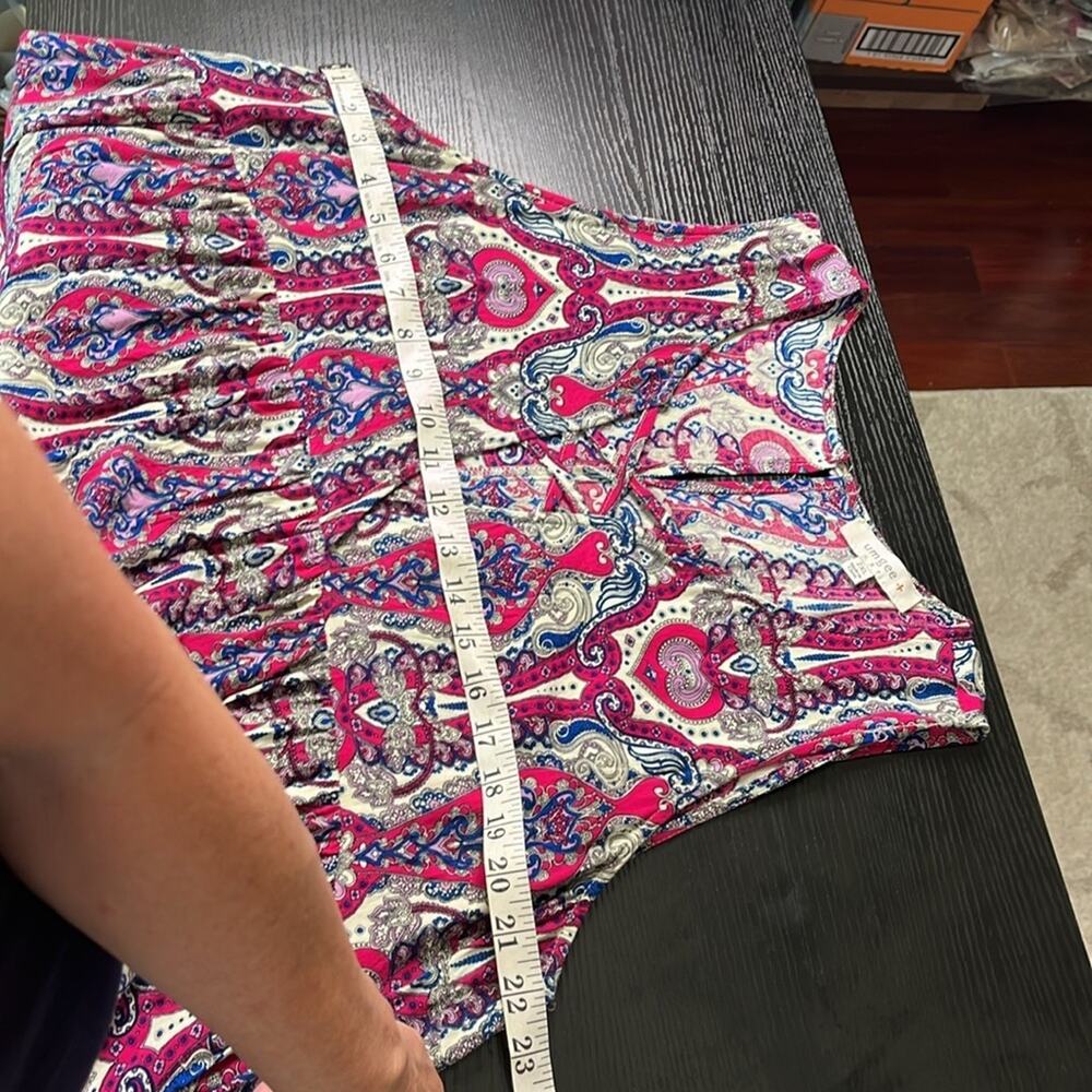 Umgee front lace paisley babydoll mini dress - Picture 9 of 9